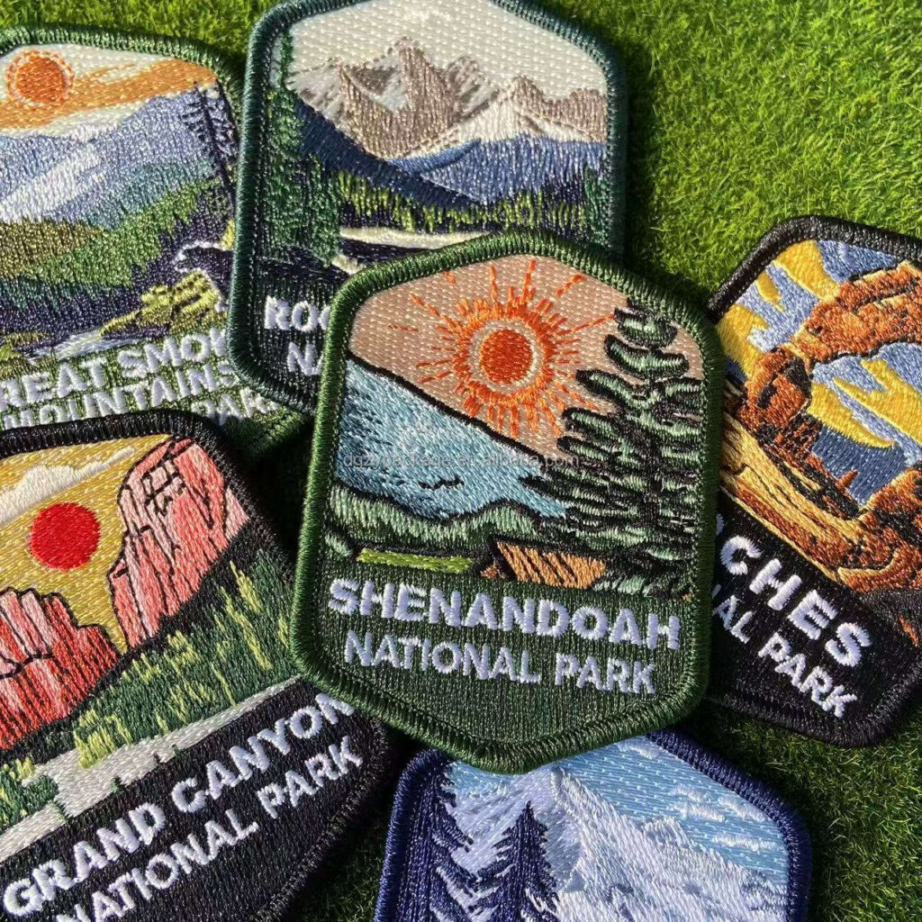 Vivid embroidery iron on patches with premium stitched craftsmanship and vivid embroidered detailing
