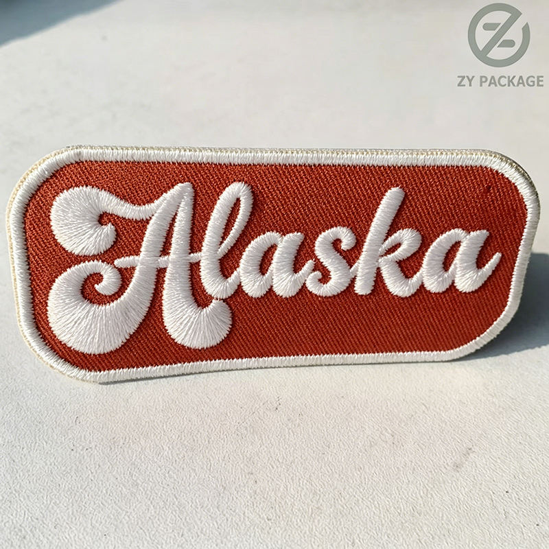 Embroidery name patch with custom letter design