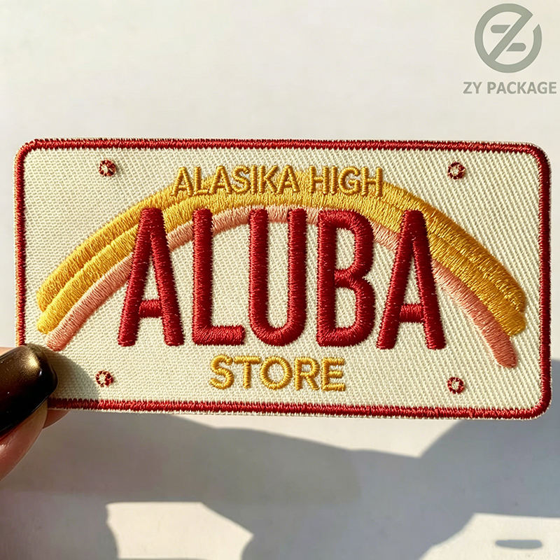 Embroidery name patch for clothing